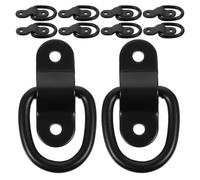 10pcs Small D Ring Tie down Anchor for Truck Cargo Trailer Loading