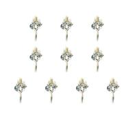 10Pcs Small Dried Flower Bunches 10cm High for Wedding, HH