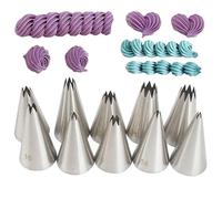 10Pcs Small Flower Piping Tips Set Stainless Steel Baking Tools Cookies, Cupcakes Rose & Wedding Cake Decorating Icing & Frosting Pastry Nozzles Yiont