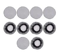 10Pcs Small Hole Black Elastic Mesh Snood Hair Net Invisible Bun Cover for Women Girls Ballet Dance Skating Gymnastics Performance Hair Accessories