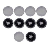 10Pcs Small Hole Black Elastic Mesh Snood Hair Net Invisible Bun Cover for Women Girls Ballet Dance Skating Gymnastics Performance Hair Accessories