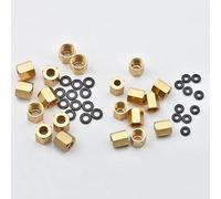 10PCS Small Large Copper Nut O ring Screw 3x2mm and 4x3mm For Epson UV Damper 1390 DX7 DX4 DX5 Ink Tube(Big 4x3mm)