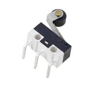 10Pcs Small Limit Switch Car With Scroll Wheel Microswitch Foot(Left bend of pulley)
