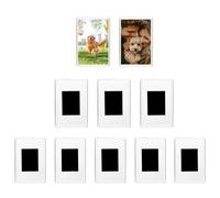 10Pcs Small Magnetic Photo Frame, Blank Photo Frame Fridge Magnets, Translucent Acrylic Photos Frames for Photos 7 x 4.5cm, Photos-Frames Insert Fridge Magnets for Gift to Family & Friends