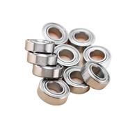 10pcs Small Mini Bearings 4x7x2.5 5x8x2 5x10x4 6x10x3 8x22x7 for Bike RC Car Toy 3D Printer Bracket 608zz Miniature Ball Bearing(ID 6x12x4mm)