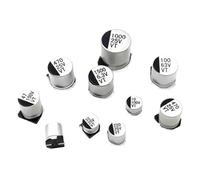 10PCS SMD Aluminum Electrolytic Capacitor 10V 16V 25V 35V 50V 1UF 2.2UF 4.7UF 10UF 22UF 47UF 100UF 220UF 330UF 470UF 1000UF(100V100UF 12X13MM)