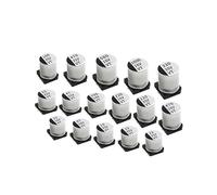 10pcs SMD Aluminum Electrolytic Capacitor 6.3V 10V 16V 25V 35V 50V 63V 1UF 10UF 22UF 33UF 47UF 100UF 330UF 470UF 1000UF(25V68UF 6.3x5.4)