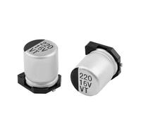 10Pcs SMD Capacitor 8x6.2mm 8x10.5mm Aluminum Electrolytic Capacitors 6.3V1000UF 10V1000UF 16V330UF 16V470UF 25V470UF CZAOINCU(25V100UF 8x6.2)