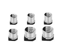 10Pcs SMD Capacitors 4x5.4 5x5.4 6.3x5.4 8x10.5 10x10.5 10x12.5 Aluminum Electrolytic Capacitor Set CZAOINCU(50V33UF 6.3x7.7)