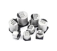 10PCS SMD Electrolytic Capacitor 6.3V 10V 16V 25V 35V 50V 63V 100V 400V 2.2 10 22 33 47 100 220 330 470 560 680 1000UF 1~2200UF MQXFCZUX(25V68UF(6.3X5.4))