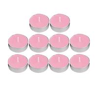 10pcs Smokeless Round Tealight Candles for Birthday Party 3.5x1 cm Pink