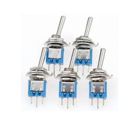 10Pcs SMTS-102 Rocker Toggle Switch, 3 Pin 2 Position Latching Gear Switch For Electronic Circuit DIY Replacement(5PCS)