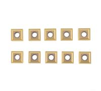 10pcs SNMG120404HA SNMG431HA Carbide Inserts TIN Coated for MSDNN Tool, Designed to Control Long Chip Breaking in Steel and Cast Iron Turning Tasks