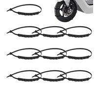 10Pcs Snow Chains for Motorbike & E-bike, Non-slip Tire Chains Universal Wheel with Nylon 20 Teeth, Winter Snow Tire for Ice and -