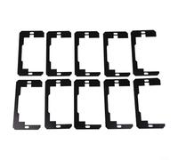 10pcs Socket Gasket Set for Wall Panel Metal Outlet Spacer Plates for Secure and Professional Electrical Installations (Black)