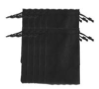 10PCS Soft Double Sided Suede Drawstring Gift Bag, Drawstring Pouch Organizer, Ultra Slim Velvet Jewelry Wrap with Secure Closure for Party Wedding Favors Gifts (9 * 18CM)