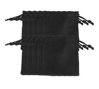 10PCS Soft Double Sided Suede Drawstring Gift Bag, Drawstring Pouch Organizer, Ultra Slim Velvet Jewelry Wrap with Secure Closure for Party Wedding Favors Gifts (7 * 9cm)