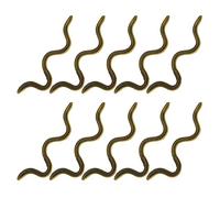 10Pcs Soft Silicone Lures Wacky Rigs Soft Worms Wacky Rigs Worms Baits Fishing Lures Bass Fishing Silicone Baits