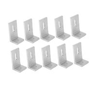 10Pcs Solar Panel Mounting Brackets Replacement Aluminum Alloy Light Weight L Foot Mount for Roof Installation Photovoltaic Panel Mounting Bracket