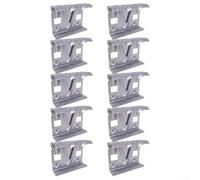 10Pcs Solar Panel Water Drain Clips Aluminum Alloy Sludge Removal Cleaning Clips for for 30/35mm PV Modules Photovoltaic System Silver(30MM)