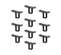 10Pcs Solar Panel Water Drain Clips Pv Module Maintenance Photovoltaic Clip 45mm, Black