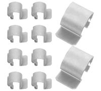 10pcs Solar Panel Wire Clip Cable Clamp Stainless Steel for Dc Cables | UV Resistant, Anti Chafe Support, Smooth Flexible Build, Silver Finish, Rooftop and Boat Use