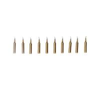 10Pcs Soldering Iron Tips Golden Solder Welding Head Replacement Accessories 60W (Type 5)