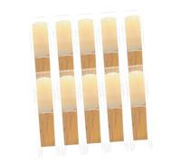 10pcs Soprano Saxophone Reeds Solid Wood Beige Moderate Hardness