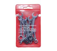 10pcs Spanner Wrenches Set Explosion-Proof Pocket Hand Tool British Metric Type Optional Chrome-Vanadium Steel Forging Compact Easy to Carry Dual-use