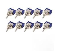 10pcs SPDT 3-Pin For Mini For Toggle Switches MTS-102 ON-ON Typ 6A at 125VAC or 3A at 250VAC for Power Supply and Relay Board Use