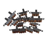 10pcs SPDT Slide Switch 50V 0.5 A SS12F15 Toggle Vertical Slide Switch Panel Mount PCB 3/4/5/6mm(5MM)