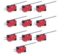 10Pcs SPDT Snap Action Micro Switches, Momentary Limit Switch for Automobile Electronic Products, Machinery Equipments(V-153-1C25)