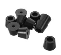10pcs Speaker Isolation Feet Black Rubber Screw in Pads | Mechanical Vibration Damping, Stable Support for Speakers and Delicate Electronics, within 15kg Load