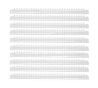 10Pcs Spiral Binding Coil, 30 - Hole A4 Binding Spine Comb for 100 Sheets, Transparent Plastic Document Organizer Kit for Office Classroom Library Use