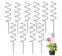 10Pcs Spiral Tomato Stakes, Twist Tomato Stakes 15.8 Inch Tomato Stakes and Supports Rust Resistant Metal Climbing Plant Stakes for Potted Plants Tomato Rose Vine.