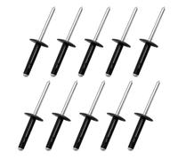 10Pcs Split Rivets for GM Buick Cadillac #11516807 | Fits Chevrolet/GMC/Hummer/Pontiac, Replaces Mod-R36R-1, Black Bumper Cover, Flare & Frame Rivets