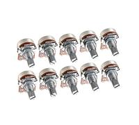 10PCS Split Shaft 500K Potentiometer Perfect Replacement Metal Texture for Guitar Bass Volumes Tone Control Systems Professional Guitar/Bass Circuit Potentiometer