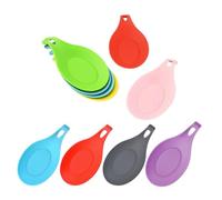 10Pcs Spoon Rest Silicone Large Utensils Holder Multifunction Sauce for Kitchen Stove Top and Table Dining Spoon Rest