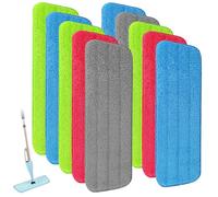 10PCS Spray Mop Replacement Pads - Microfiber Mop Pads, Anti-Skid Quick Drying Design Ultra-Absorbent Washable Refills for Spray Mops, Non-slip Floor Cleaning Pad for Hardwood,Tile,Laminate Floors
