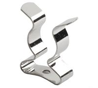 10pcs Spring Steel Tool Clips Heavy Duty Wall Mount Holders for Garage Storage Organising Pipes Brooms Rakes Silver 6mm-50mm Assorted(12mm)