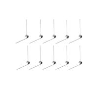10Pcs Spring Steel Torsion Spring 1mm Wire Diameter 10mm OD, 3 Coils 60° Deflection, Left-Handed Mini Torque Springs For Rotational Applications