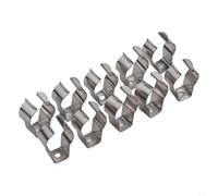10pcs Spring Terry Tool Clips 304 Stainless Steel Organizer(18MM)