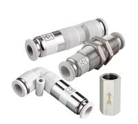 10pcs SPU SPV SPM CV Pneumatic One-Way Non Return Check Valve Straight Control 4mm 6mm 8mm 10mm 12mm Gas Pipe One-Touch Valve(SPV-12,10 pcs)