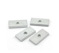 10pcs Square Nut M3 M4 M5 M6 M8 Zinc-Plated Black Thin Rectangular Nuts Slider Block for Aluminum Profile Accessory Hardware Nut(M3-9.7x6x2.5mm)