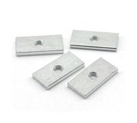 10pcs Square Nut M3 M4 M5 M6 M8 Zinc-Plated Carbon Steel Thin Rectangular Nuts Slider Block(M5-17x12x3mm)