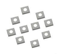 10pcs Square Solid Carbide Blades, for R150 with 4 Cutting Edges for CNC Lathe Turning Tools and Woodworking Spiral Planer Heads