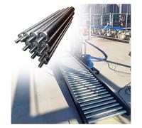 10pcs SS Conveyor Roller Replacement - Detachable Support Rollers for Table Saw & Temporary Conveyor Lines, 1"/1.5"/2"/2.4" Diameter (L400MM x Dia60MM)