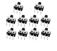10PCS SS12D10 SS12D11 SS12D06 Toggle Switch 3Pins Straight Feet Handle High 5mm Spacing Of 4.7mm 3A 250V Power(SS12D11 10PCS)