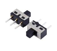 10Pcs SS12D10 SS12D11 Toggle Switch 3Pins Straight Feet 1P2T Handle High 5mm Spacing Of 4.7mm 3A 250V SS12D10G5(SS12D10)