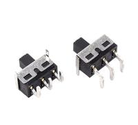 10Pcs SS12D11 Toggle Switch 3Pins Curved Needle 1P2T Handle High 5mm Spacing of 4.7mm 3A 250V SS12D11G5